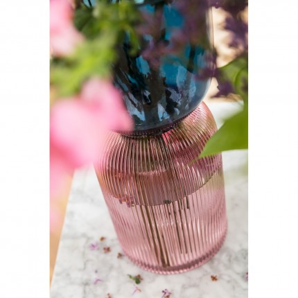 Vase Marvelous Duo rose bleu 40cm Kare Design