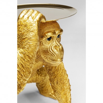 Deco Butler Playing Chimp gold Kare Design
