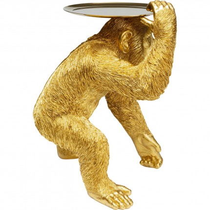 Déco singe chimpanzé majordome doré Kare Design