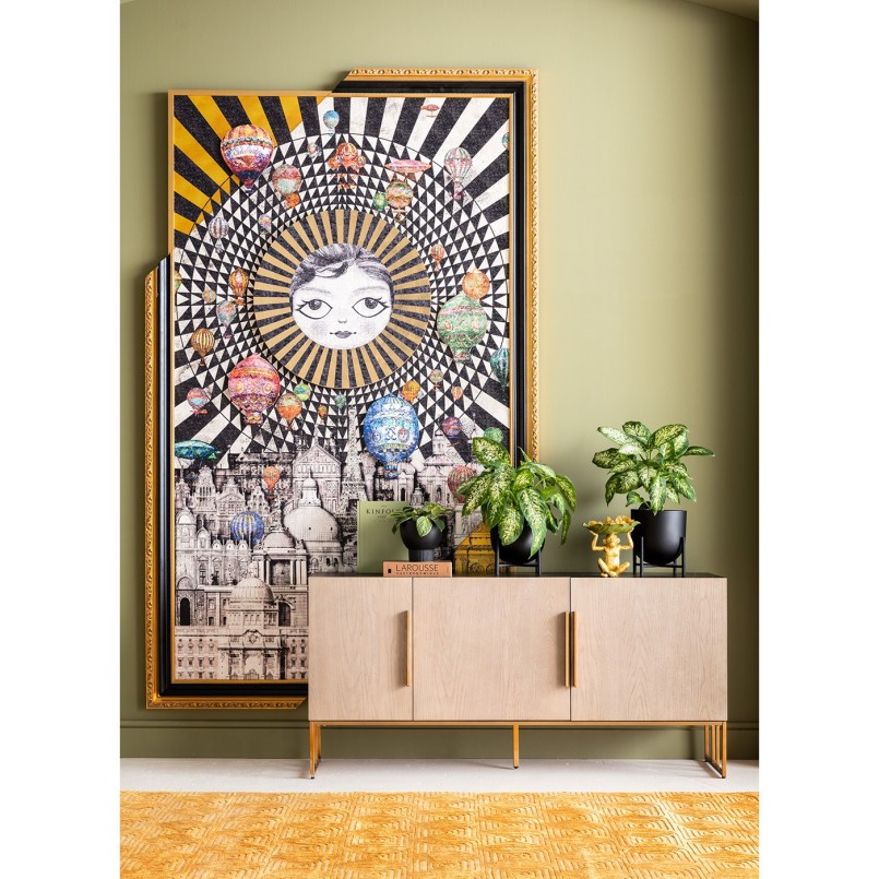 Tableau montgolfières 110x174cm Kare Design