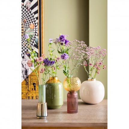 Vase Marvelous Duo jaune rose 31cm Kare Design