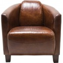 Fauteuil Cigar Lounge marron foncé Kare Design