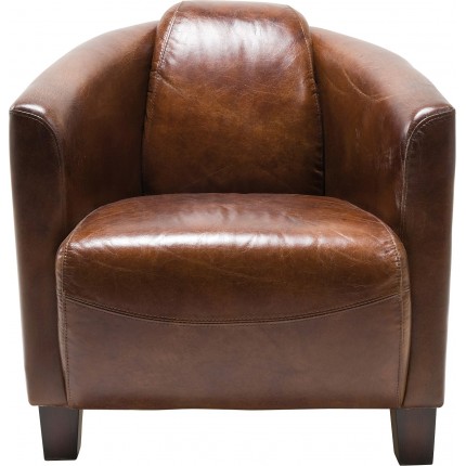 Fauteuil Cigar Lounge cuir vintage Kare Design