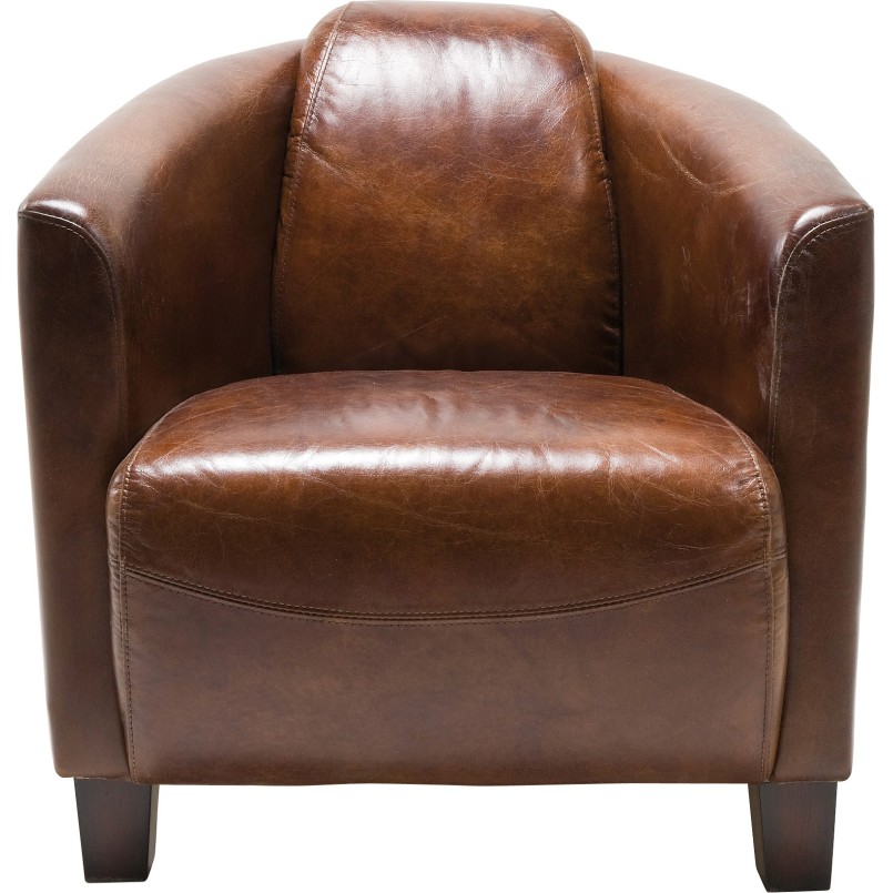 Fauteuil Cigar Lounge cuir vintage Kare Design