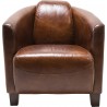Fauteuil Cigar Lounge marron foncé Kare Design