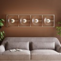 Canapé Proud 3 places velours gris Kare Design