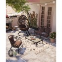 Fauteuil Ibiza marron Kare Design
