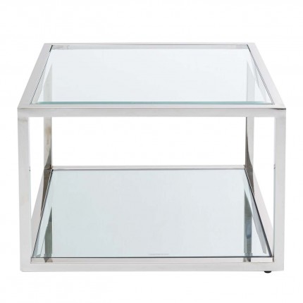 Table d'appoint Orion 50x50cm argentée Kare Design