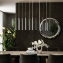 Suspension Living Vegas chrome LED Kare Design