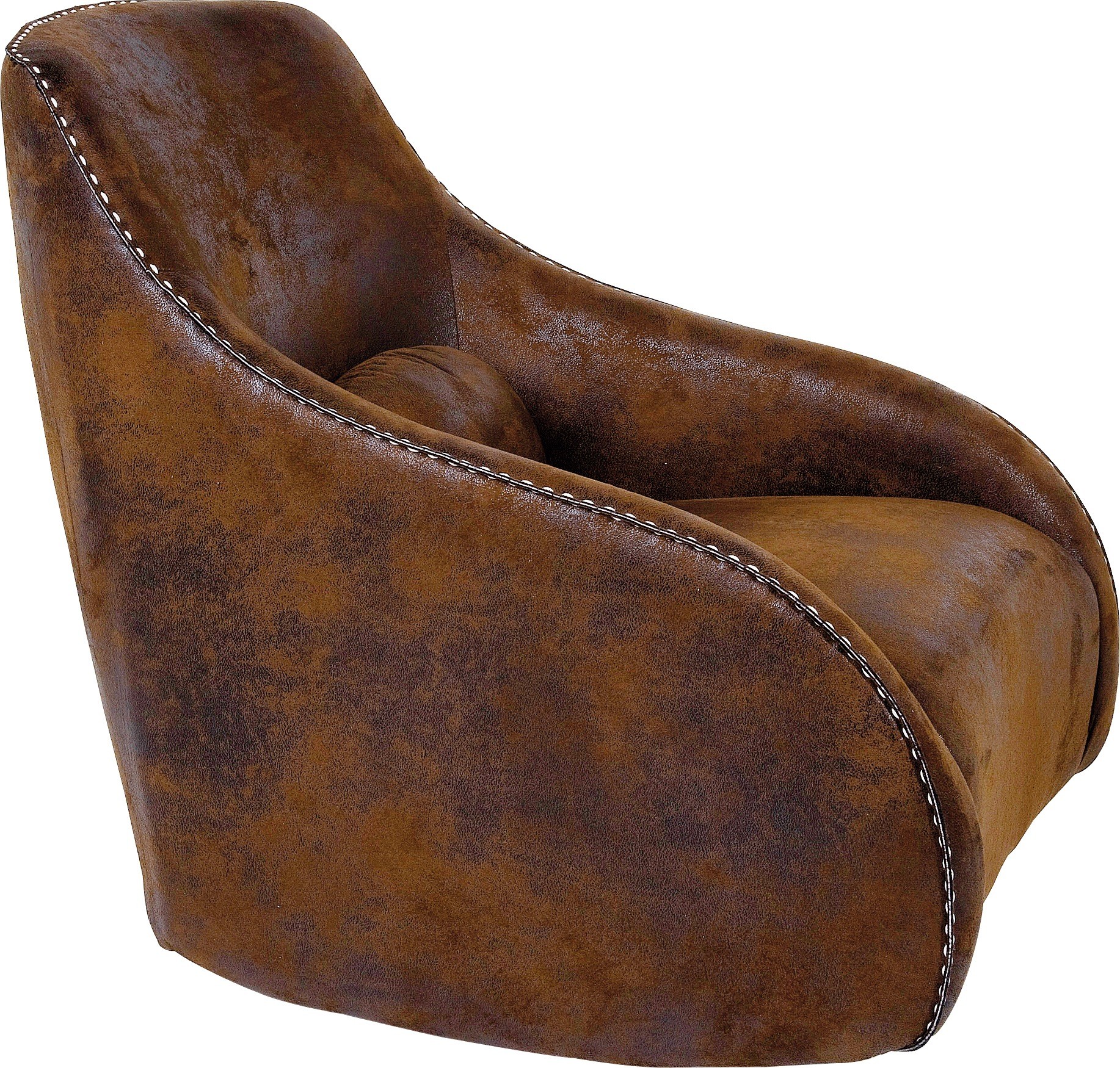 Fauteuil à bascule Swing Ritmo Vintage marron Kare Design