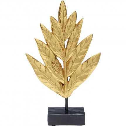 Déco scarabée feuilles dorées Kare Design