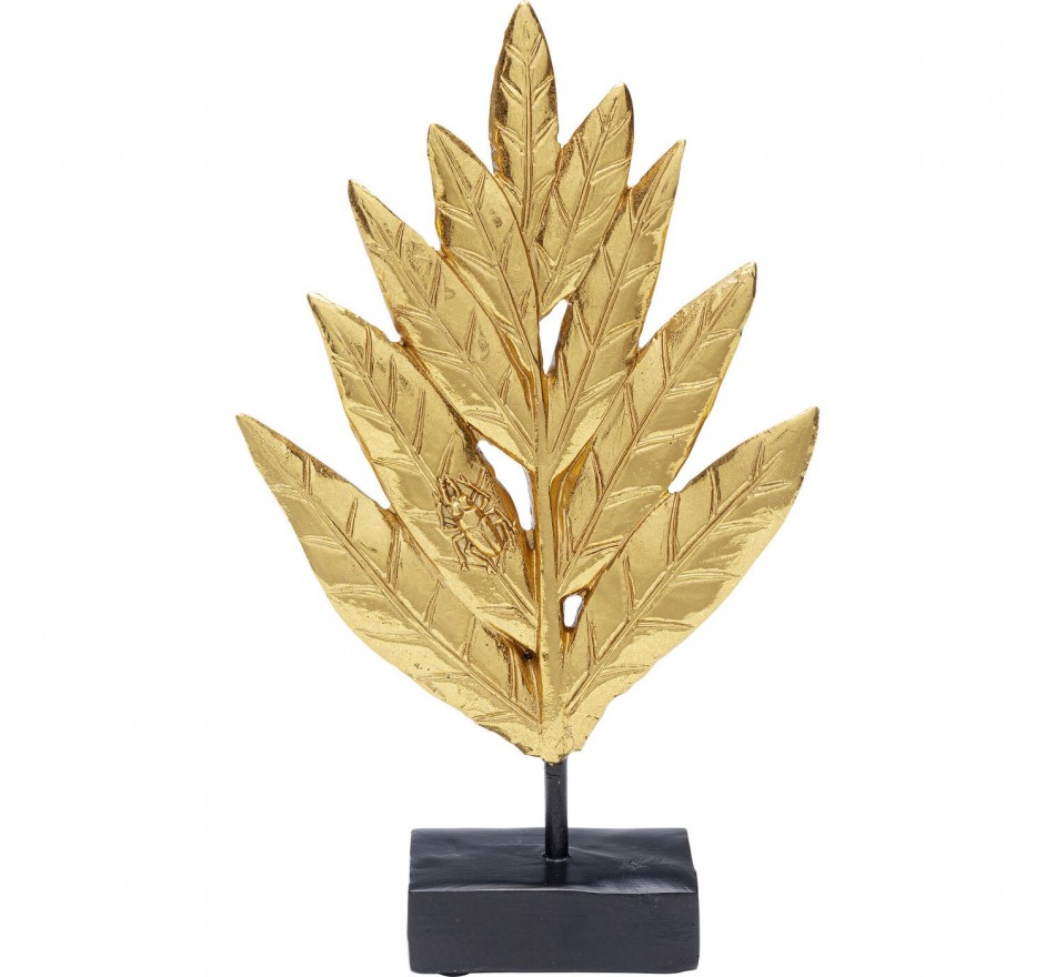 Déco scarabée feuilles dorées Kare Design