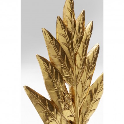 Déco scarabée feuilles dorées 25cm Kare Design