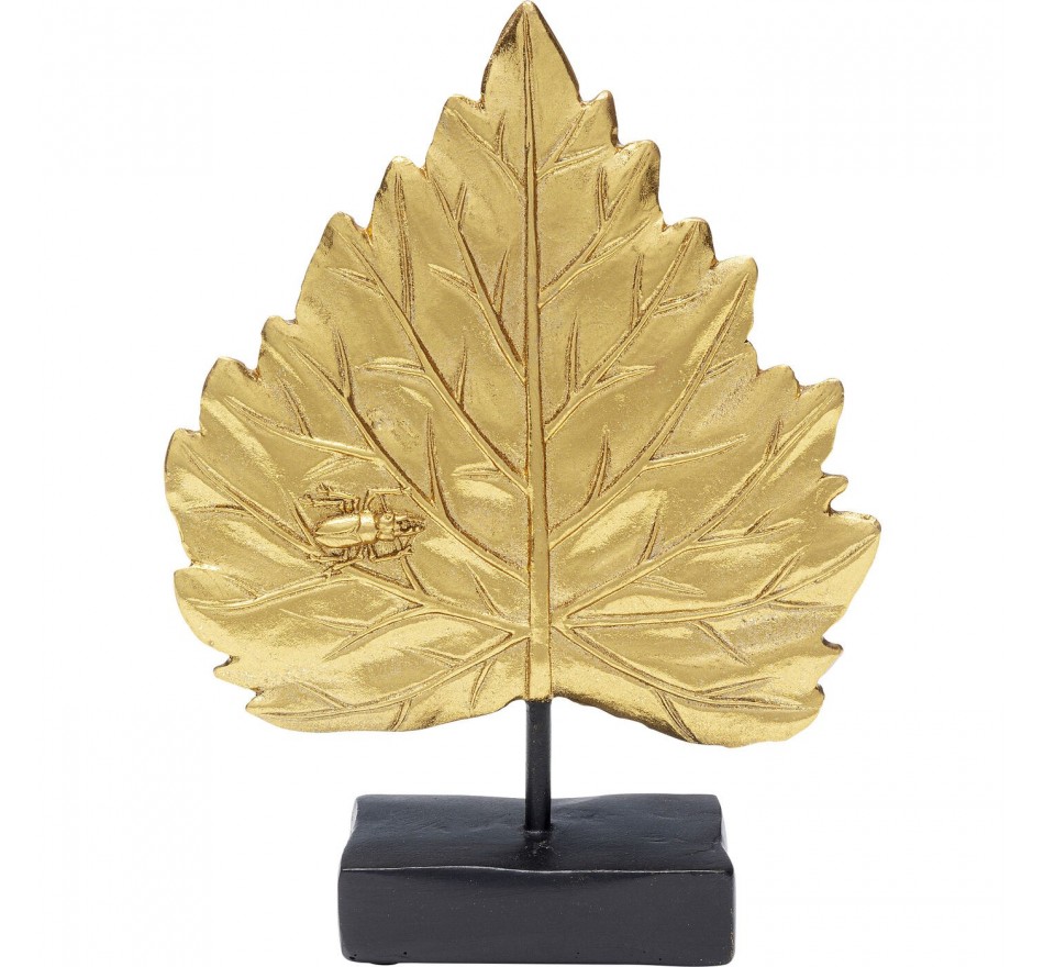 Déco feuilles dorées 17cm Kare Design