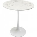 Table Schickeria marbre blanc 80cm Kare Design
