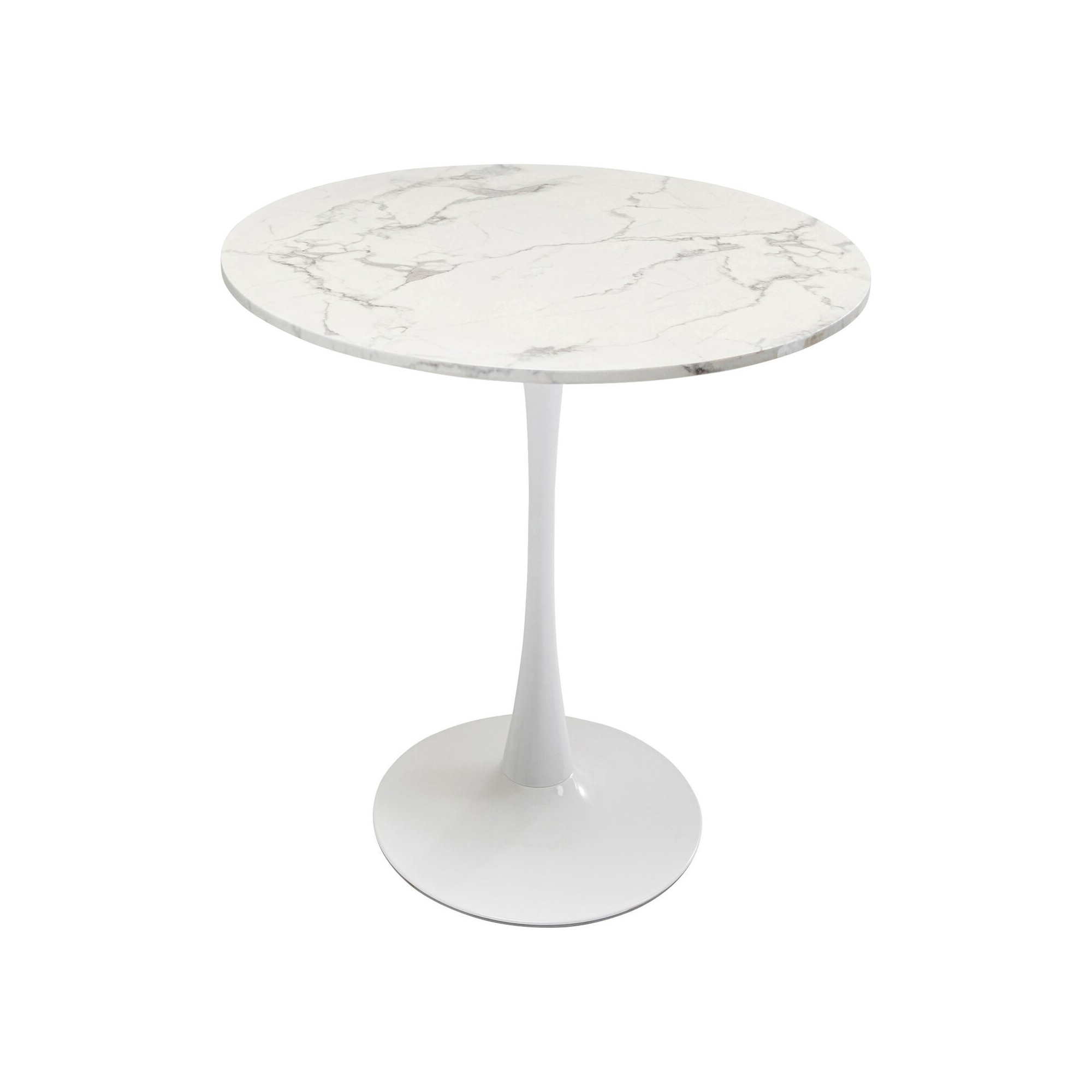 Table Schickeria marbre blanc 80cm Kare Design