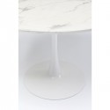 Table Schickeria marbre blanc 80cm Kare Design