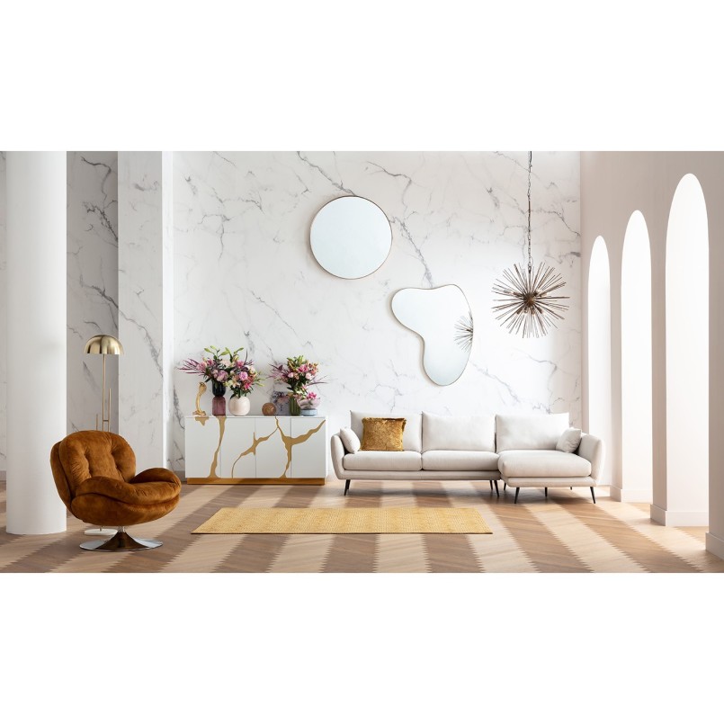 Miroir Shape laiton 110x120cm Kare Design