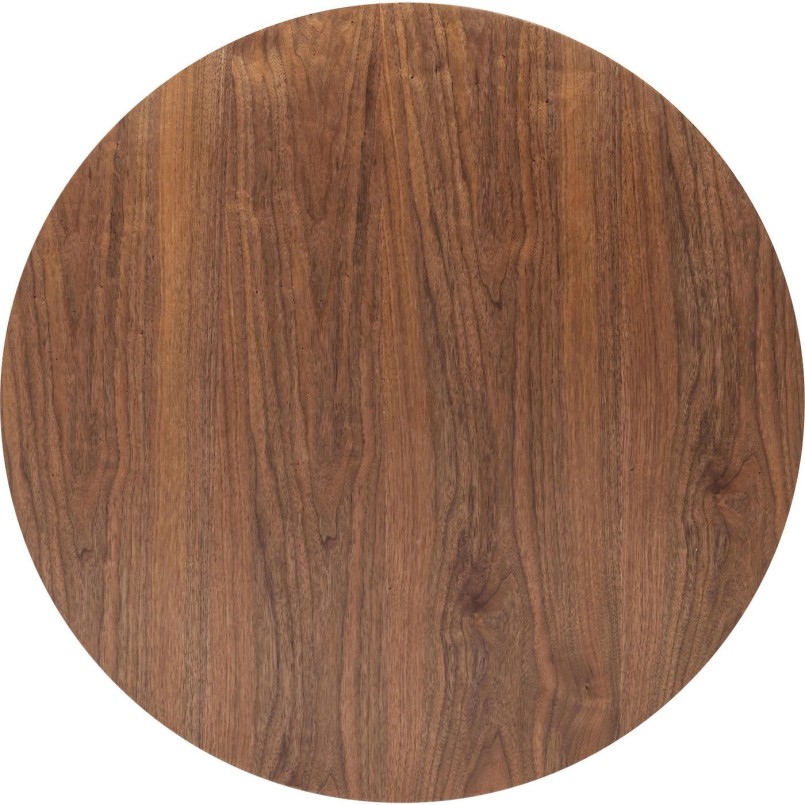 Table Top Invitation Round Walnut Ø90cm Kare Design