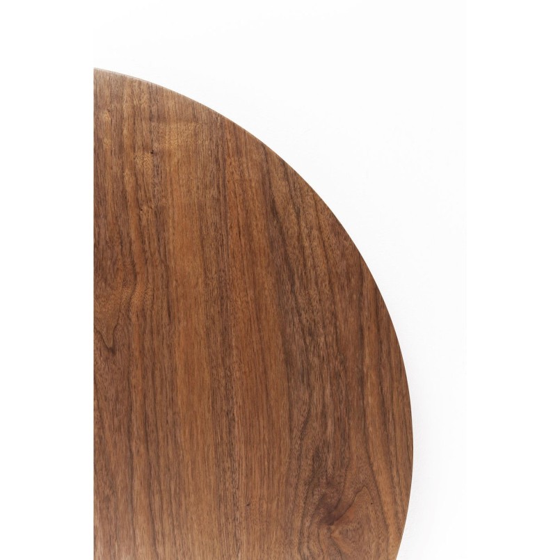 Table Top Invitation Round Walnut Ø90cm Kare Design