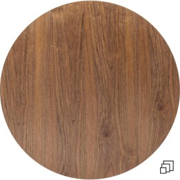 Plateau de table Invitation rond noyer Kare Design