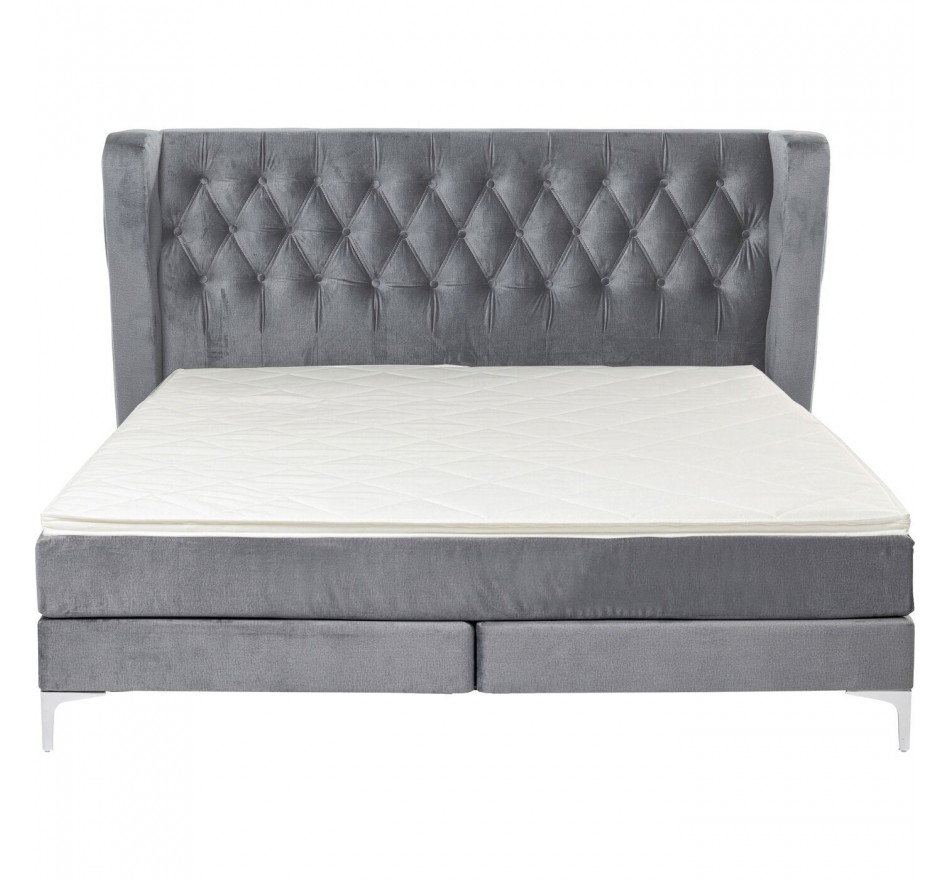 Lit boxspring Benito Moon gris Kare Design