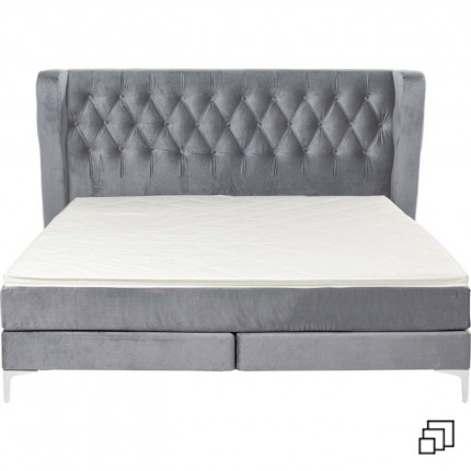 Lit boxspring Benito Moon gris Kare Design Lit boxspring Benito Moon gris Kare Design