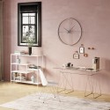 Bureau en verre Polar 135x65cm chromé Kare Design