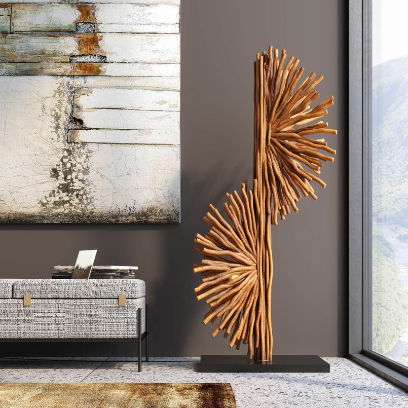 Banc-coffre Iceland blanc et noir 120x40cm Kare Design