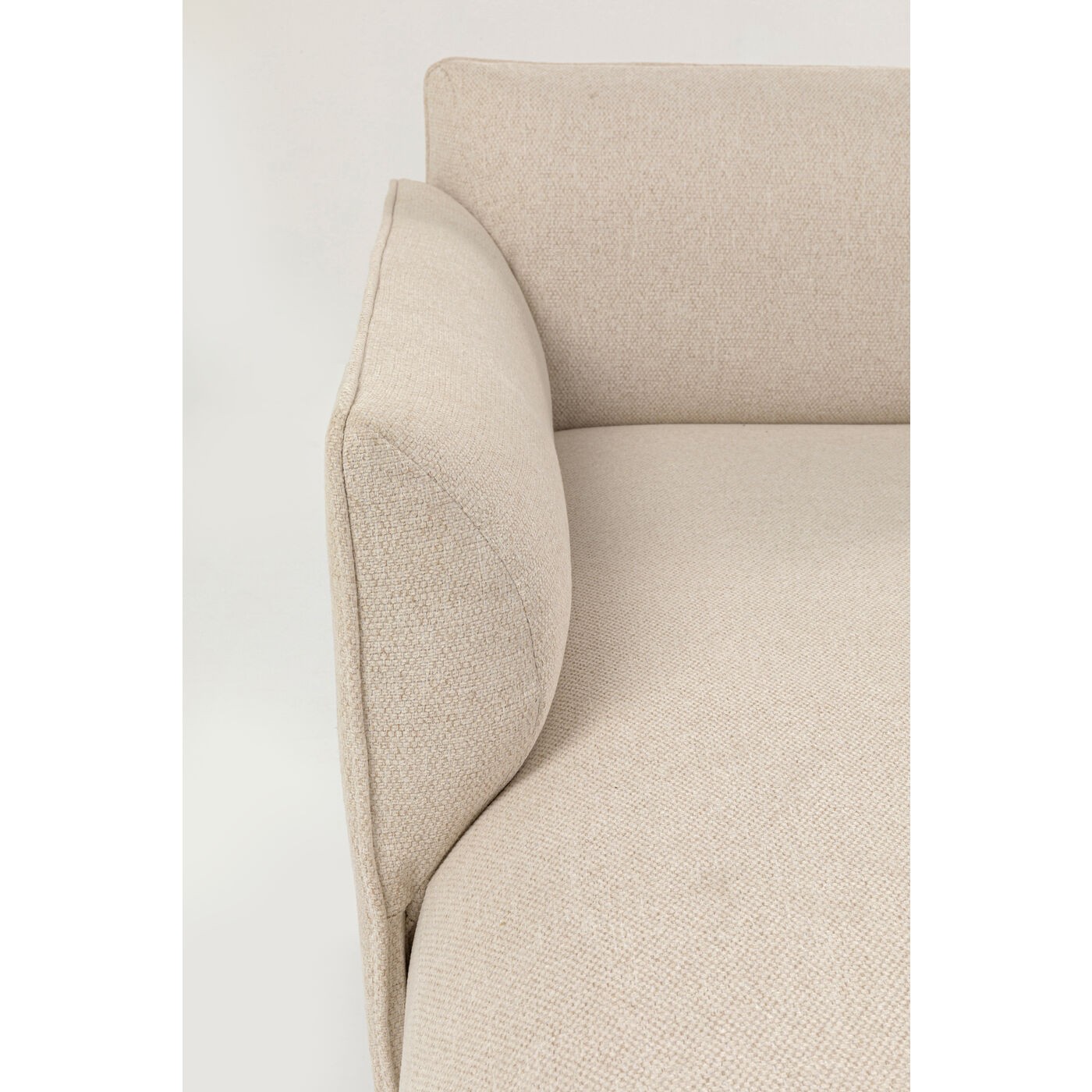 Méridienne d'angle gauche canapé Chiara crème Kare Design