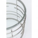 Table d'appoint Jupiter 55cm argentée Kare Design