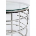 Table d'appoint Jupiter 55cm argentée Kare Design