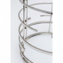 Table d'appoint Jupiter 55cm argentée Kare Design