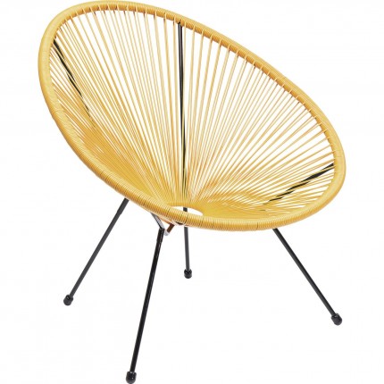 Fauteuil de jardin Acapulco jaune Kare Design