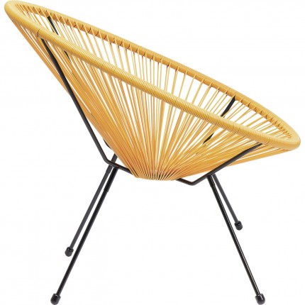 Fauteuil de jardin Acapulco jaune Kare Design