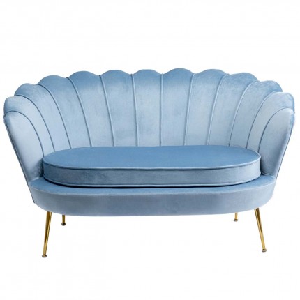 Canapé Water Lily 2 places bleu 132cm Kare Design