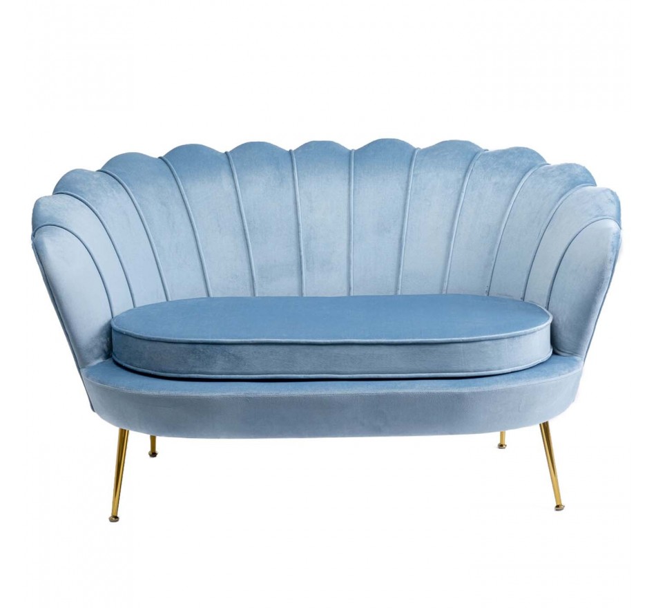 Canapé Water Lily 2 places bleu 132cm Kare Design
