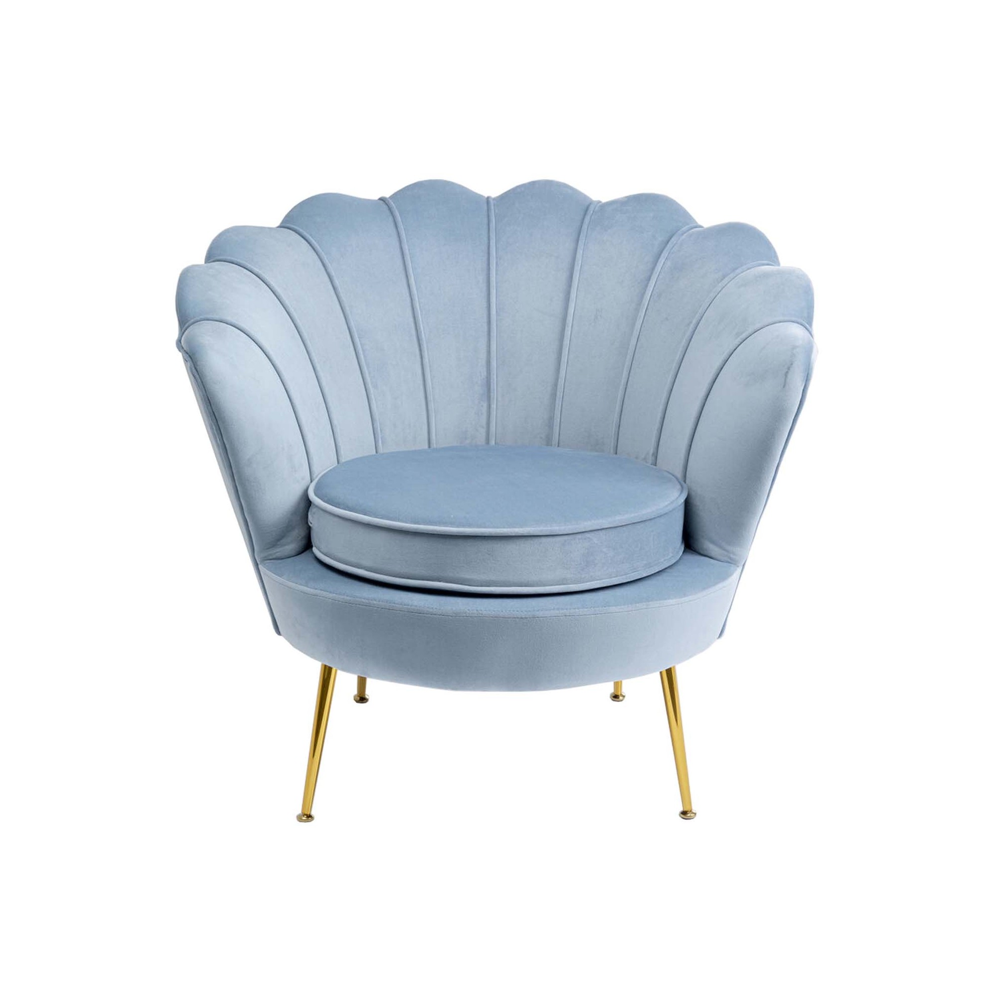 Fauteuil Water Lily bleu Kare Design