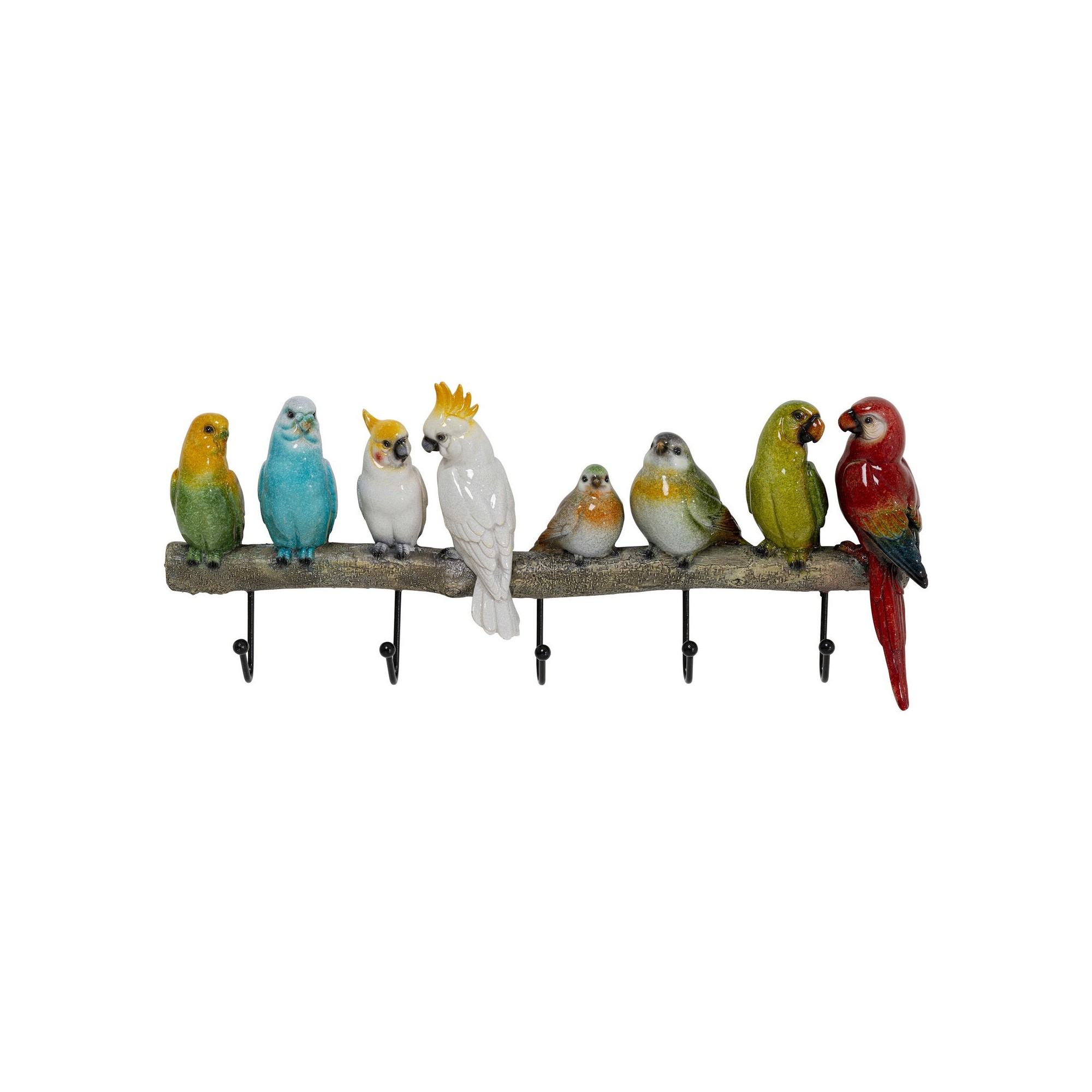 Portemanteau mural Oiseaux exotiques 39cm Kare Design