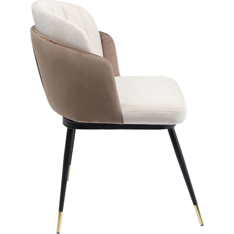 Chaise Hojas beige Kare Design