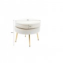 Tabouret Water Lily écru Kare Design