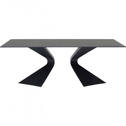 Table Gloria 200x100cm marbre noir Kare Design