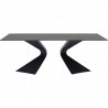Table Gloria 200x100cm grès noir Kare Design
