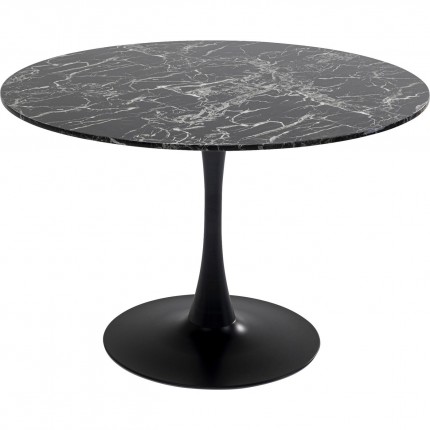 Table Veneto noire 110cm Kare Design