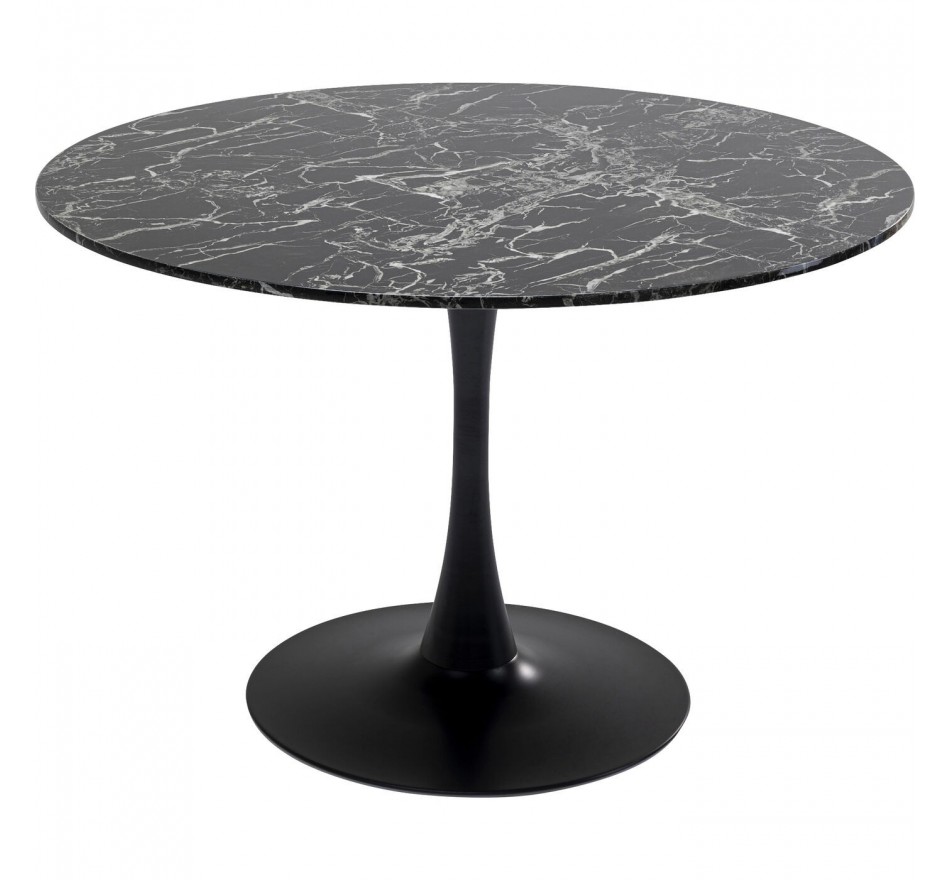 Table Veneto marbre noir 110cm Kare Design