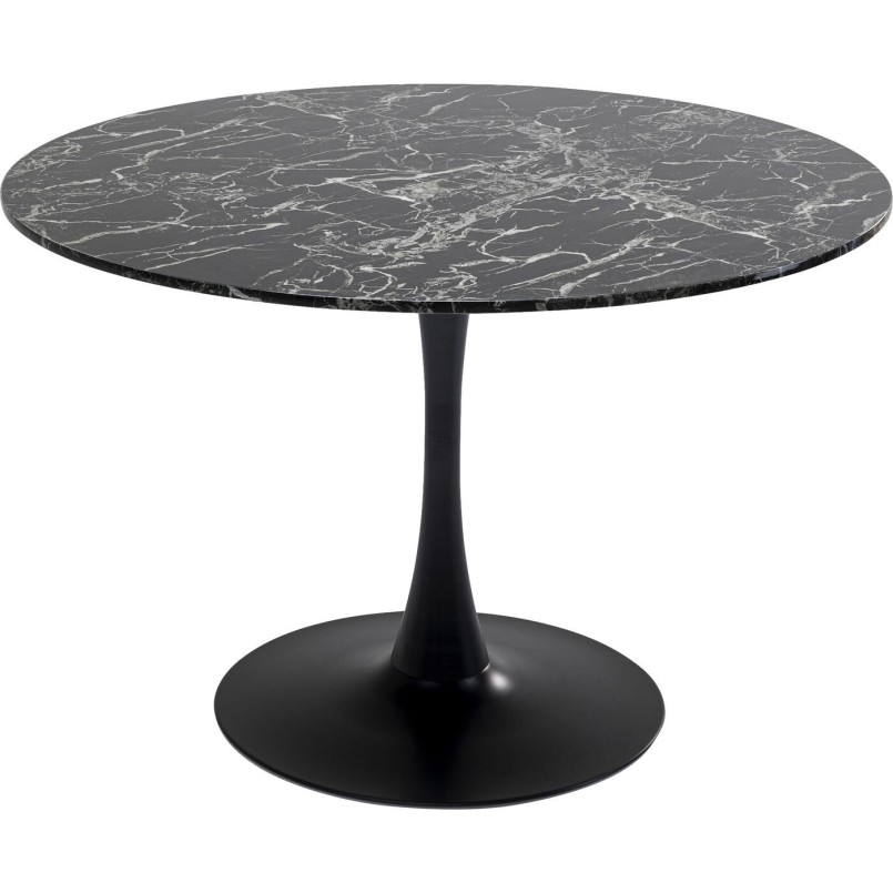 Table Veneto marbre noir 110cm Kare Design