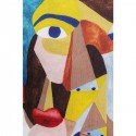 Coussin visage abstrait 45x45cm Kare Design