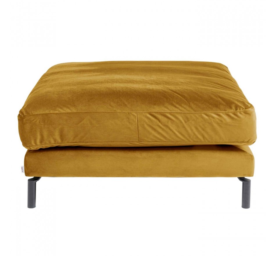 Repose-pieds Discovery velours ocre Kare Design