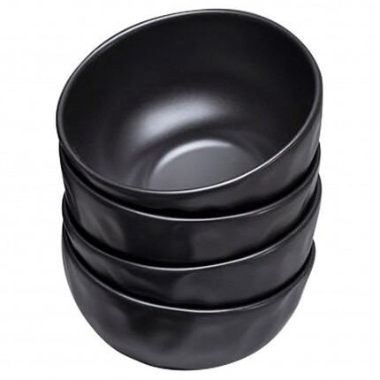 Bowl Organic Black Ø15cm (4/Set) Kare Design