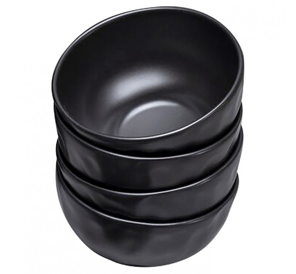 Bols Organic 15cm noirs set de 4 Kare Design Bols Organic 15cm noirs set de 4 Kare Design